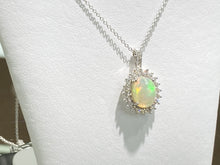 Load image into Gallery viewer, Opal And Diamond White Gold Necklace