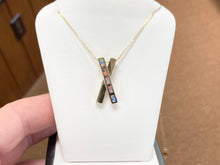 Laden Sie das Bild in den Galerie-Viewer, Inlaid Opal Gold Pendant And Chain