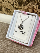 Charger l'image dans la galerie, Round Sterling Silver Diamond Baby Children's Locket