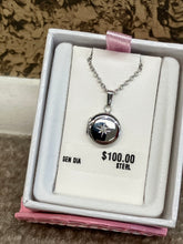Charger l'image dans la galerie, Round Sterling Silver Diamond Baby Children's Locket