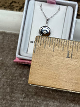 Charger l'image dans la galerie, Round Sterling Silver Diamond Baby Children's Locket