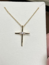 Charger l'image dans la galerie, Good Plated Diamond Cross Necklace