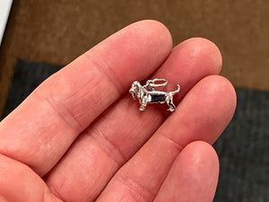 Basset Hound Silver Charm