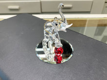 Load image into Gallery viewer, Elephant With Ball Glass Figurine