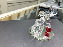 Load image into Gallery viewer, Elephant With Ball Glass Figurine