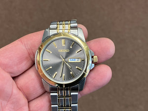 Seiko Essentials Men's Two Tone Stainless Steel Watch