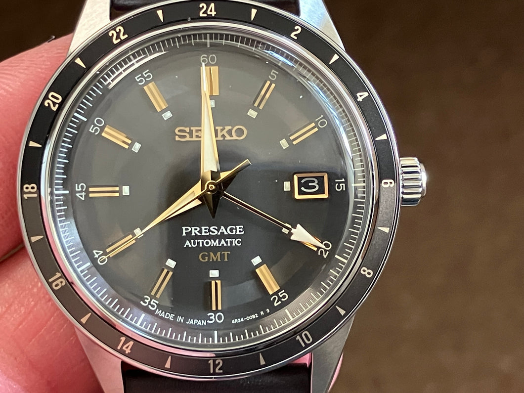 Seiko Presage Automatic Watch With Leather Strap