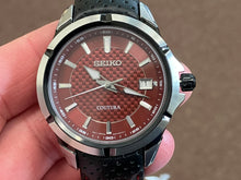 Charger l&#39;image dans la galerie, Seiko Coutura Watch With Leather Strap