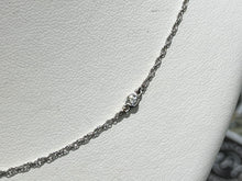 Load image into Gallery viewer, White Gold Diamond Tin Cup Necklace