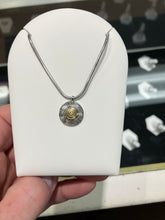 Load image into Gallery viewer, Sterling Silver And 18 K Gold Pendant With Chain