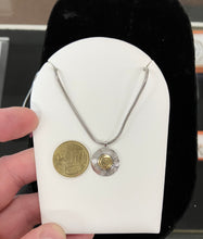 Load image into Gallery viewer, Sterling Silver And 18 K Gold Pendant With Chain