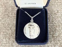 Load image into Gallery viewer, Saint Stephen Silver Pendant And Chain