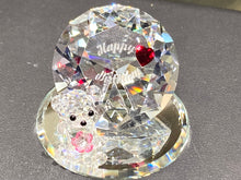 Load image into Gallery viewer, Happy Birthday Teddy With Diamond Crystal Figurine