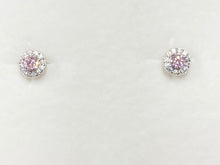 Load image into Gallery viewer, Pink Swarovski Zirconia Silver Earrings