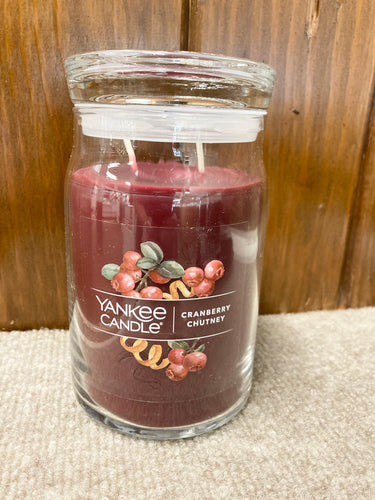 Cranberry Chutney Large Yankee Candle