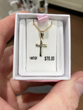 Charger l&#39;image dans la galerie, Gold Filled Children&#39;s Cross With Chain