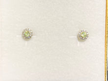 Load image into Gallery viewer, Light Green Swarovski Zirconia Silver Earrings
