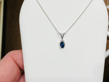 Load image into Gallery viewer, Sapphire And Diamond Gold Necklace