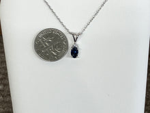 Charger l&#39;image dans la galerie, Sapphire And Diamond Gold Necklace