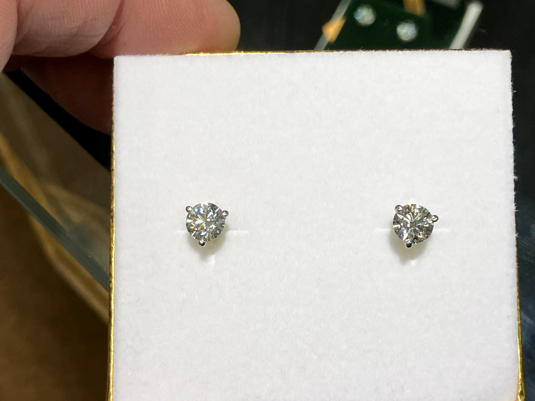 Laboratory Created 1.46 Carat Diamond Earrings