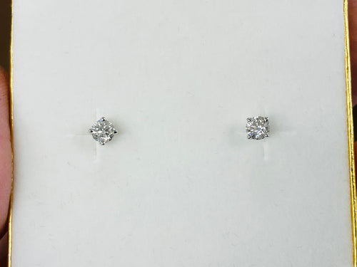 Half Carat Natural Diamond Earrings