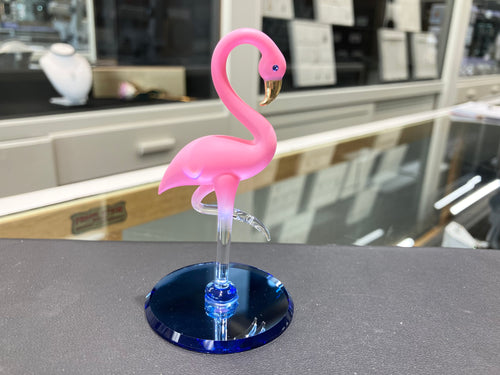 Flamingo Glass Figurine