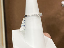 Load image into Gallery viewer, Diamond Engagement Ring 0.38 Carats 14 K White Gold