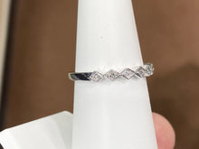 Load image into Gallery viewer, Diamond Silver Band 0.10 Carats