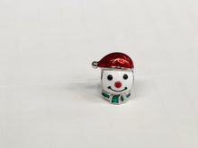 Load image into Gallery viewer, Snowman Silver Bead