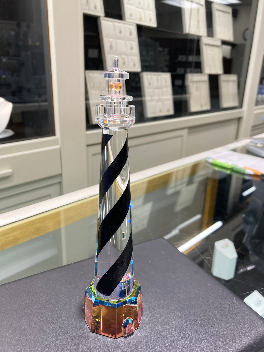 Crystal Lighthouse Cape Hatteras Lighthouse Crystal Figurine – DeGrandpre Jewelers