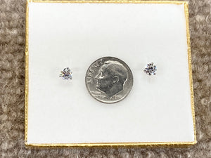 Lab Grown Diamond Stud Earrings 0.65 Carats