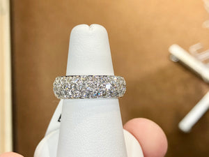 White Gold Natural Diamond Eternity Ring