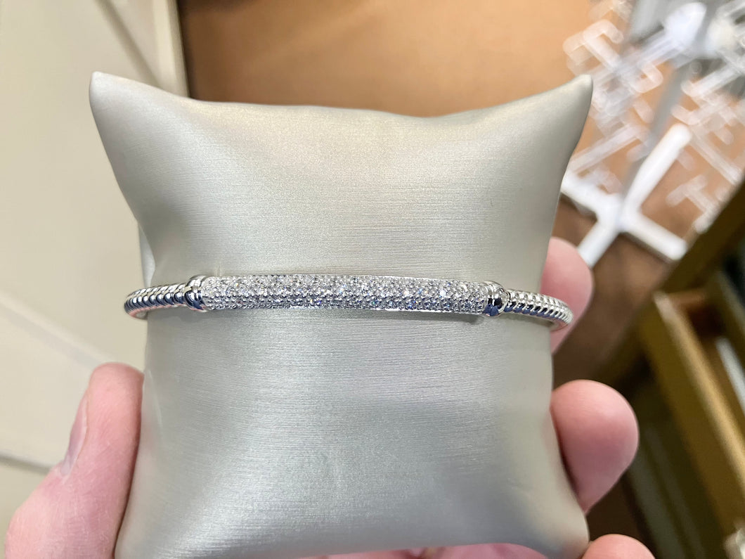 Diamond Cuff Bracelet White Gold