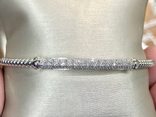 Load image into Gallery viewer, Diamond Cuff Bracelet White Gold