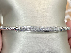 Diamond Cuff Bracelet White Gold