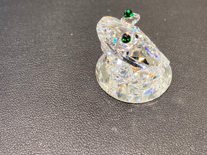 Frog Crystal Figurine