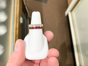 Ruby And Diamond 18k Gold Ring