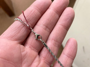 Stainless Steel Cross And Rope Chain