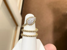 Load image into Gallery viewer, Gold Natural Diamond Snake Ring