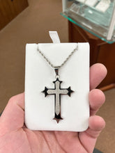 Charger l&#39;image dans la galerie, Stainless Steel Cross And Rope Chain