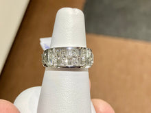 Load image into Gallery viewer, Invisible Set Natural Diamond 18K White Gold Ring