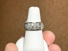 Load image into Gallery viewer, Invisible Set Natural Diamond 18K White Gold Ring