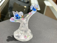 Load image into Gallery viewer, Blue Songbirds Crystal Figurine