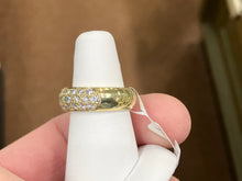 Cargar imagen en el visor de la galería, Natural Diamond Pave Set 18K Gold Ring