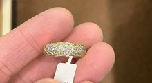 Cargar imagen en el visor de la galería, Natural Diamond Pave Set 18K Gold Ring