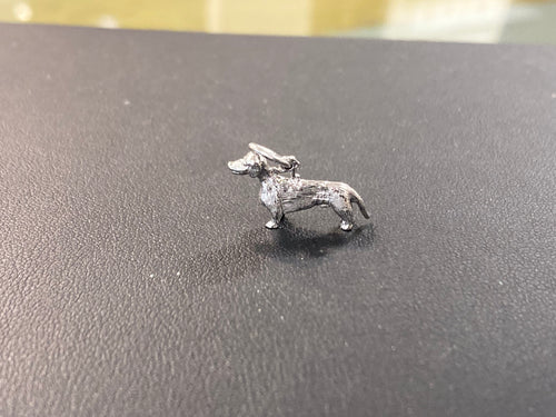 Dachshund Silver Charm