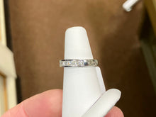 Cargar imagen en el visor de la galería, Princess Cut Natural Diamond White Gold Ring