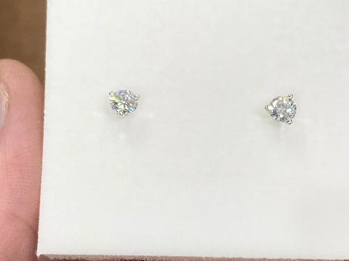 Lab Grown 1.06 Carat Diamond Stud Earrings