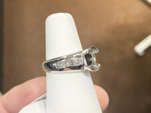 Load image into Gallery viewer, White Gold Diamond Ring Mounting 0.72 Carats