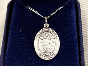 Our Lady Of Tears Silver Pendant And Chain